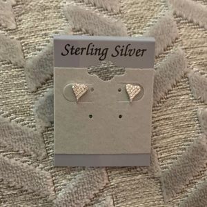 Small Sterling Silver Heart Earrings